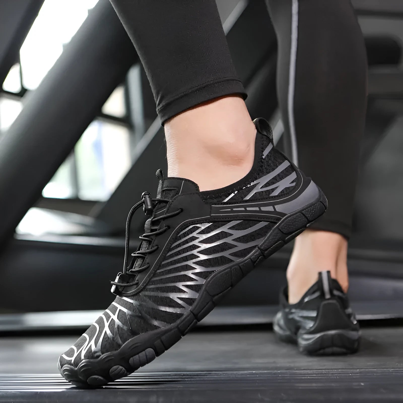 Men's white and coloured lace-up casual sports sneakers with a rubber sole on a plain background.