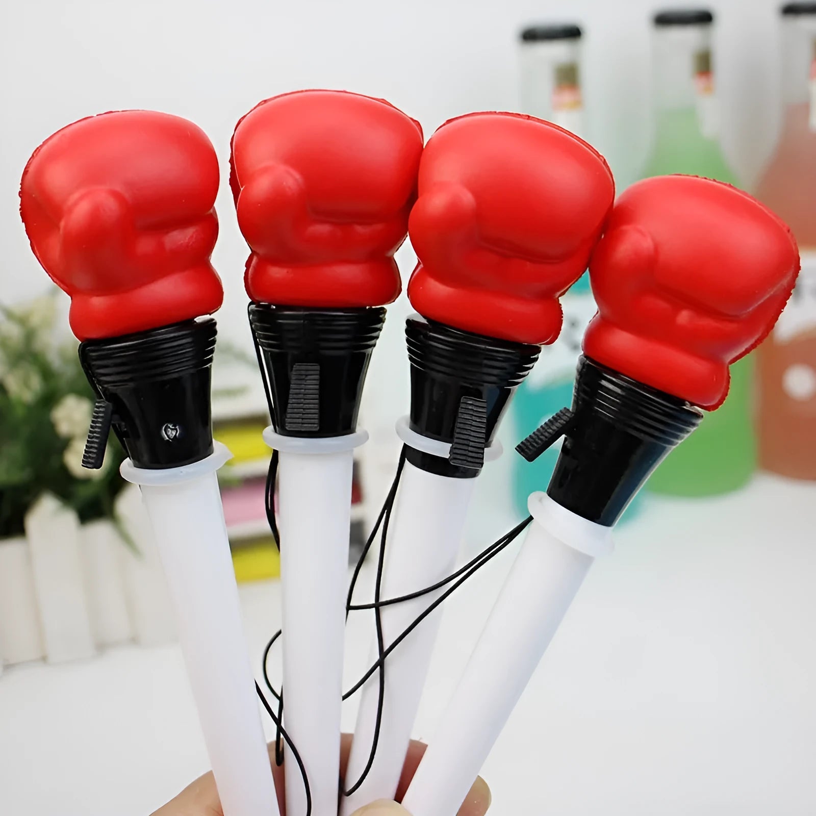 4-pack of ejection pens with boxing press mechanism and plug-in sleeve design