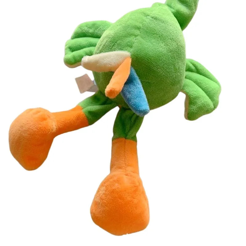 Screaming chicken squeaky dog toy in cartoon bird style – soft plush chew toy for small to large dogs