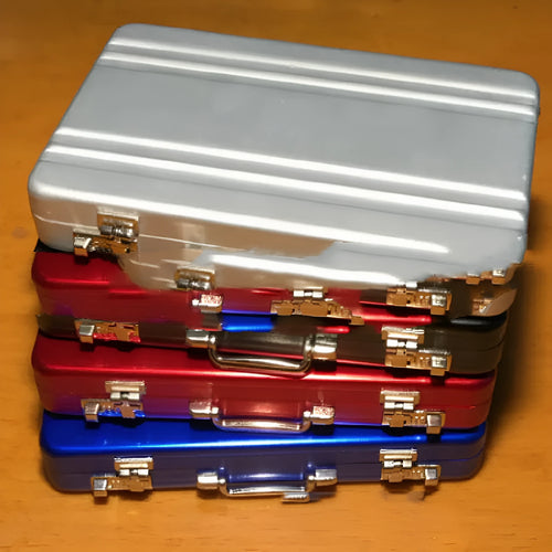 Aluminium alloy metal card holder in six colours with 16mm thickness