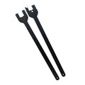 Two heavy-duty alloy steel wrenches for Land Rover fan couplers, sizes 36mm and 40mm.