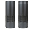 Aluminium alloy car air purifier with display screen and USB cable for vehicle use.