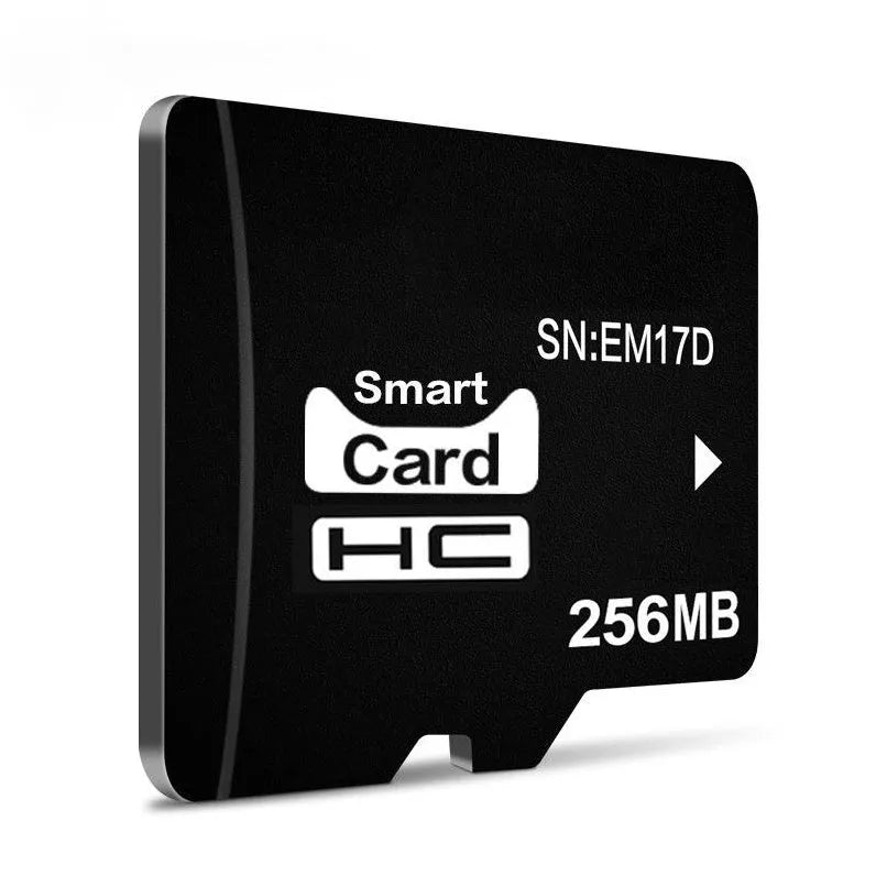 A single 256MB microSD TF memory card in its retail packaging.