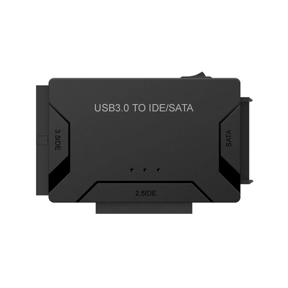 USB to IDE multifunctional converter with power adapter and cables for hard drive connectivity