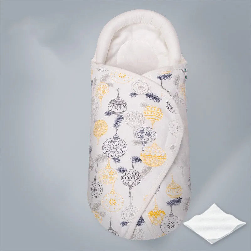 Cotton anti-startle baby swaddle blanket measuring 30 by 60 centimetres