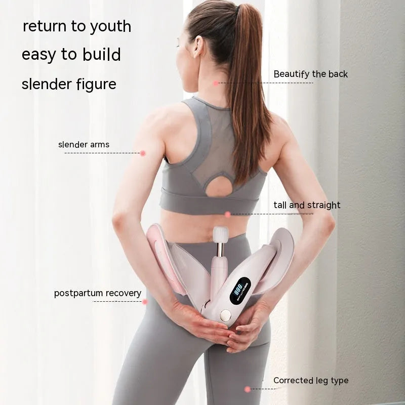 Counting pelvic floor muscle trainer repair device in grey colour with ABS spring foam construction
