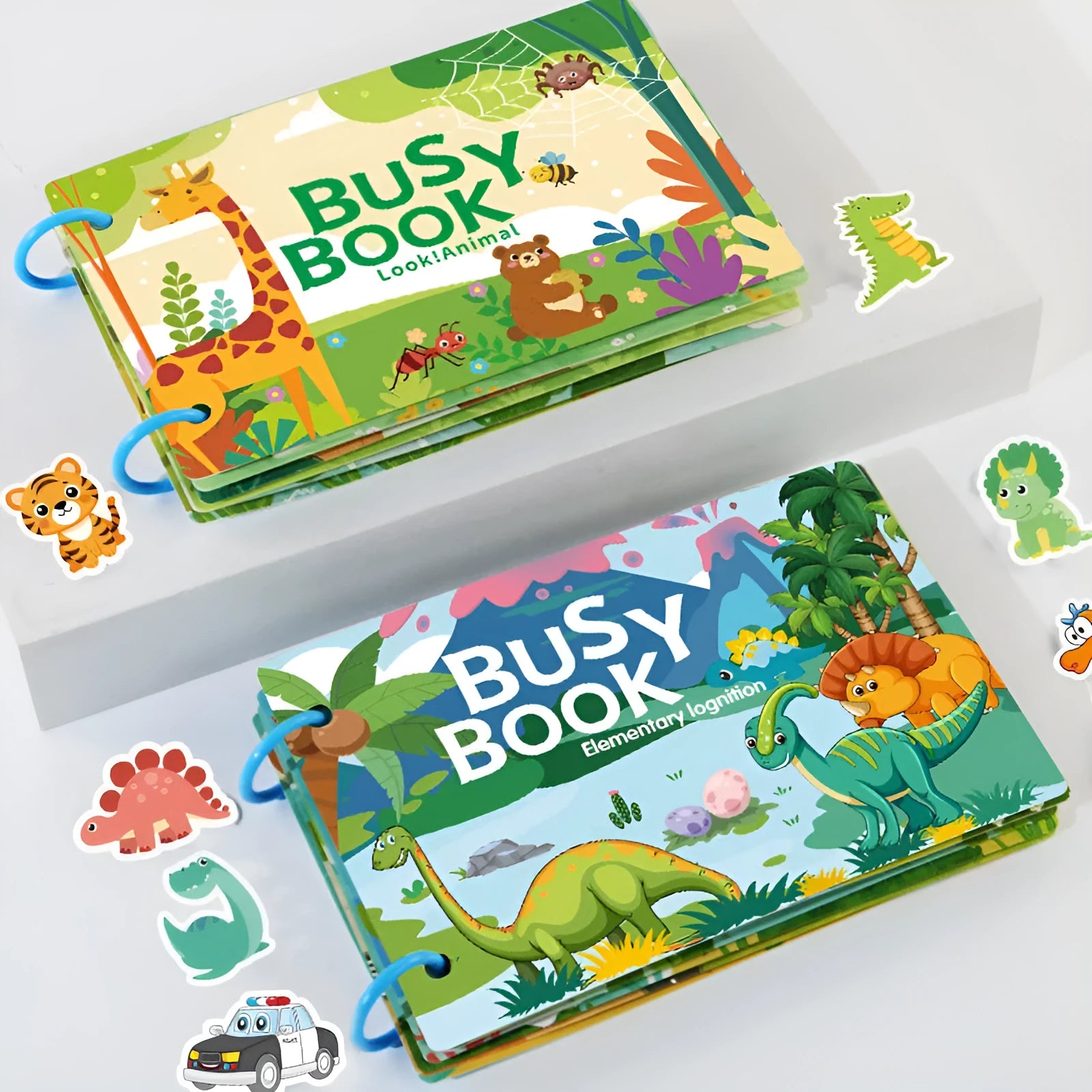 Educational paper toy book for children aged 3-6 with animal version design