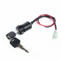 Waterproof electric car door lock in plastic housing with electrical connectors