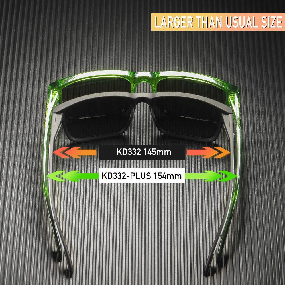 Square polarized sunglasses with TAC lenses and PC frame available in multiple colours