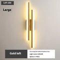 Scandinavian minimalist black or gold LED wall light with acrylic shade in 50cm or 65cm lengths.