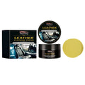 100g bottle of leather cleaning cream with sponge applicator for maintenance