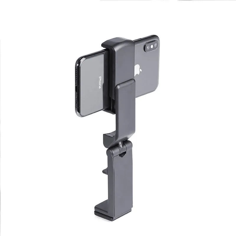 360-degree rotary collapsible phone holder in H22 Black on desktop