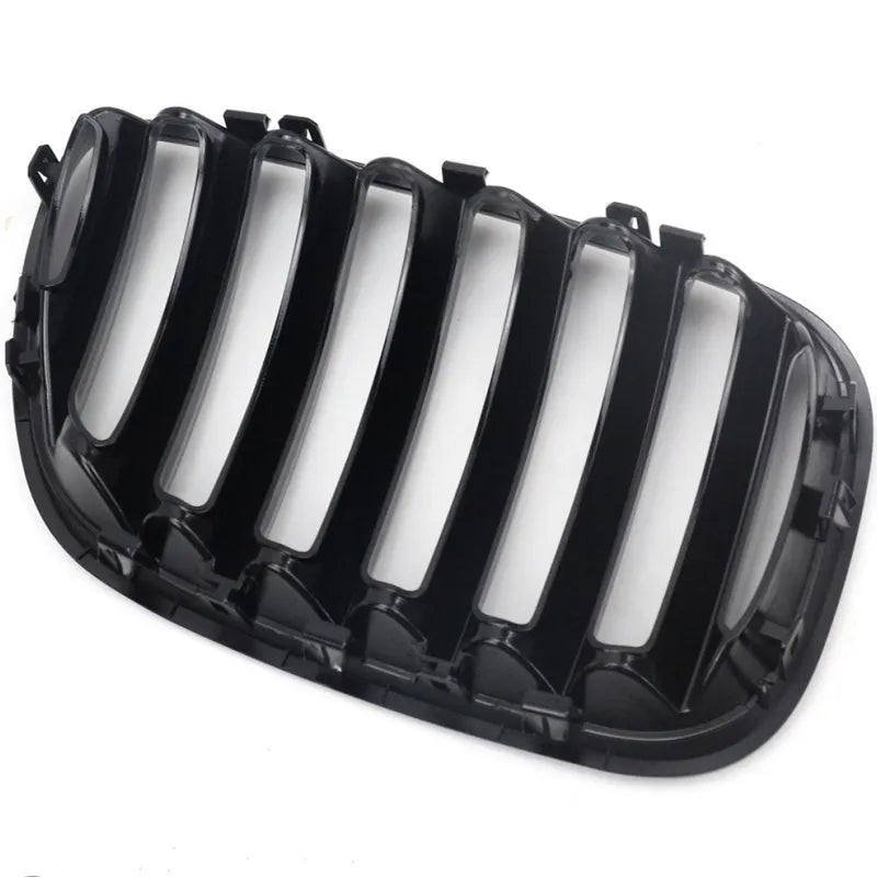 Bright black ABS plastic grid mesh grille for BMW X5 centre bumper replacement