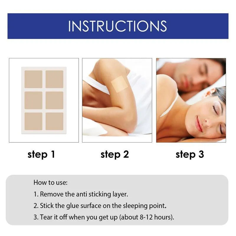 Sleep Paste body care patches 48 pack with natural herbal extracts in box packaging