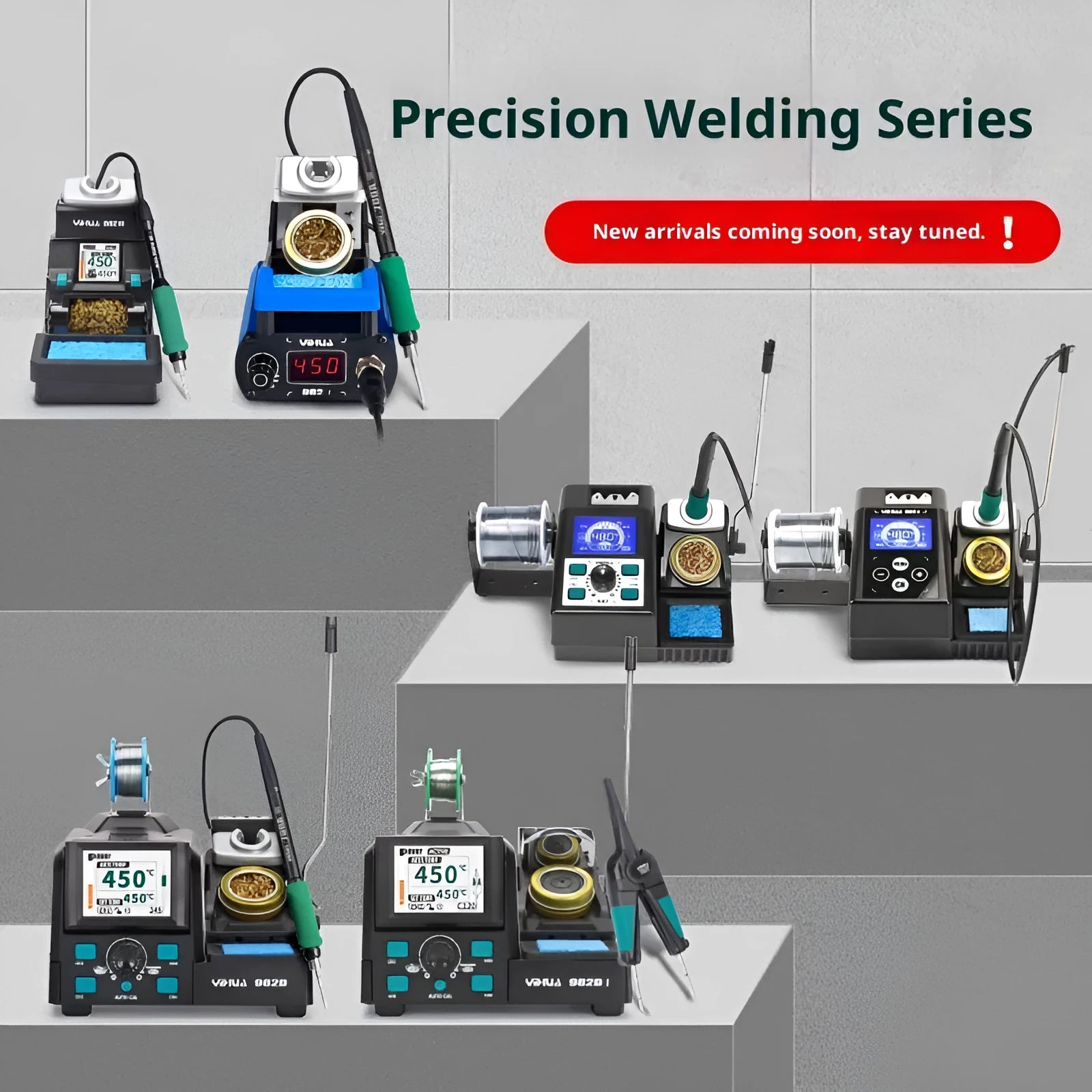 Green YIHUA 982 210 smart nano precision soldering station with digital calibration for phone repair