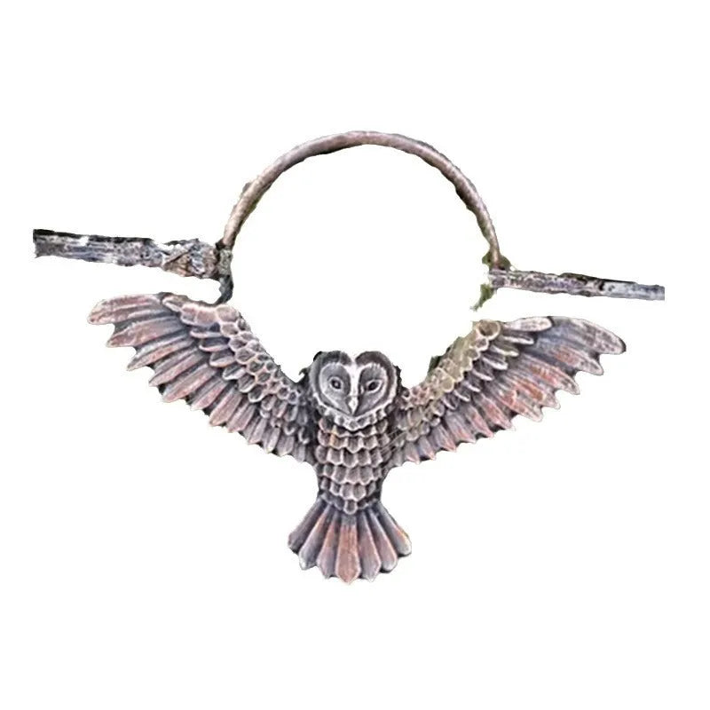 Copper geometric metal hair accessory with electroplated finish inspired by Nordic Vikings design