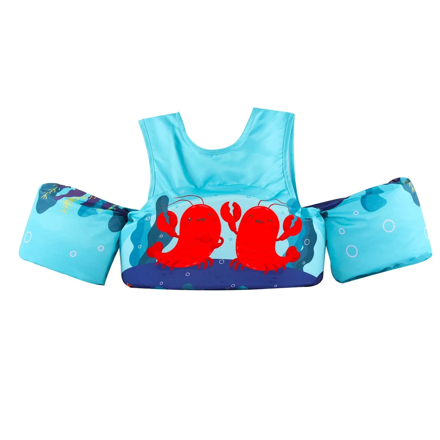 Children's inflatable arm swimming ring with cartoon designs for water safety