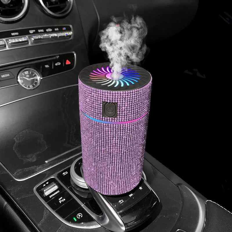 Car USB air humidifier in multiple colours with compact 14cm design