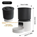 4-litre smart automatic pet feeder with control panel and optional camera