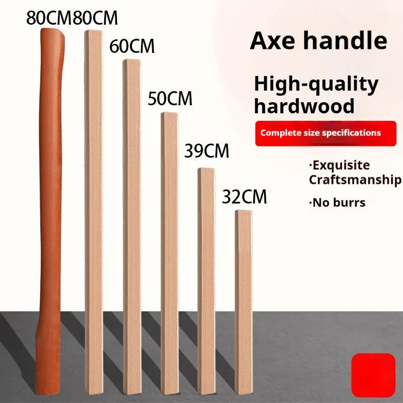 Locust wood replacement tool handles for axes, hoes, and sickles in various lengths