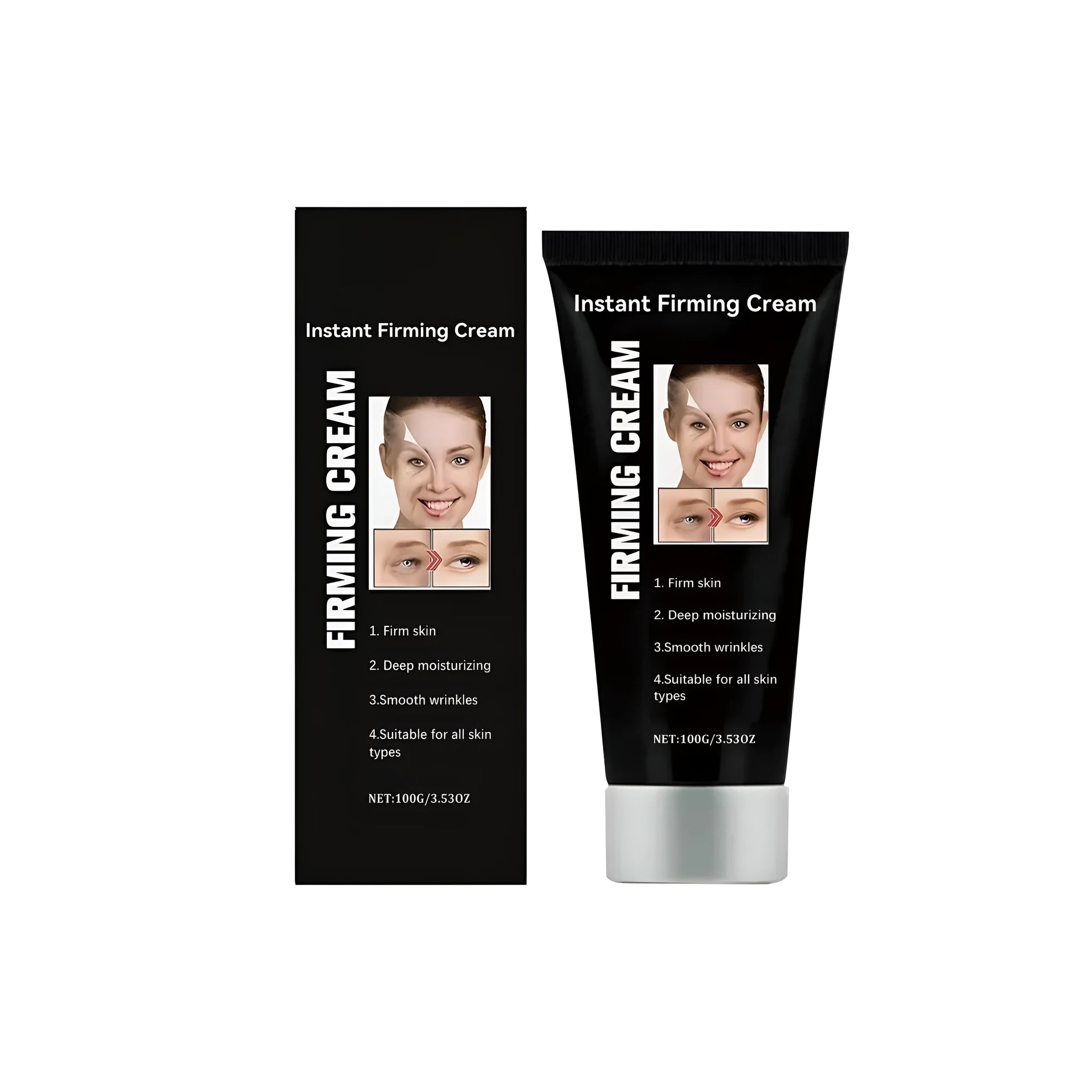 100g jar of anti-wrinkle firming and moisturising cream with vitamins C and E