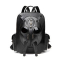 Black studded skull Halloween backpack with PU waterproof construction and burden-reducing design