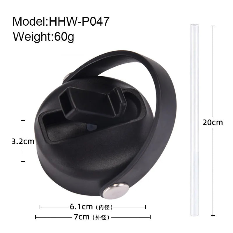 Plastic cup lid with portable handle in modern simplicity style, available in multiple colours