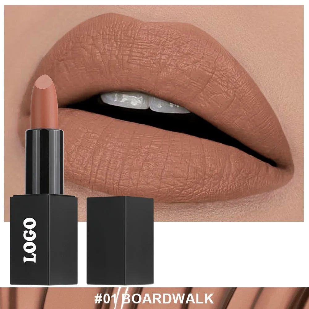 Beauty Does Not Fade matte finish lipstick in one of 24 colours with waterproof anti-discoloration formula.