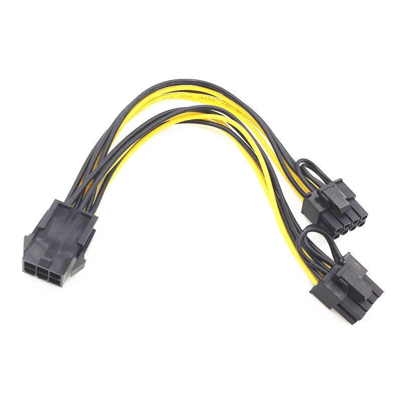 6pin to dual 8pin graphics card power supply line patch cord oxygen-free copper