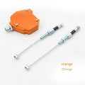 Motorcycle clutch labour-saving handle modification kit in aluminium alloy showing six colour options
