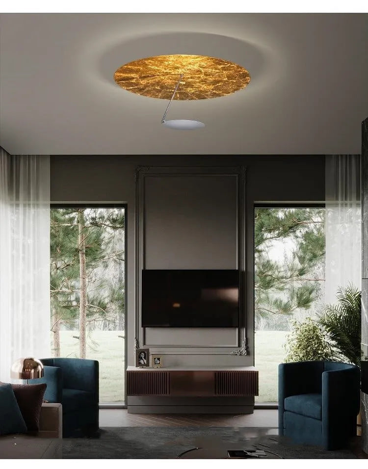 Modern 50cm diameter iron art chandelier ceiling light with integrated warm white LEDs.