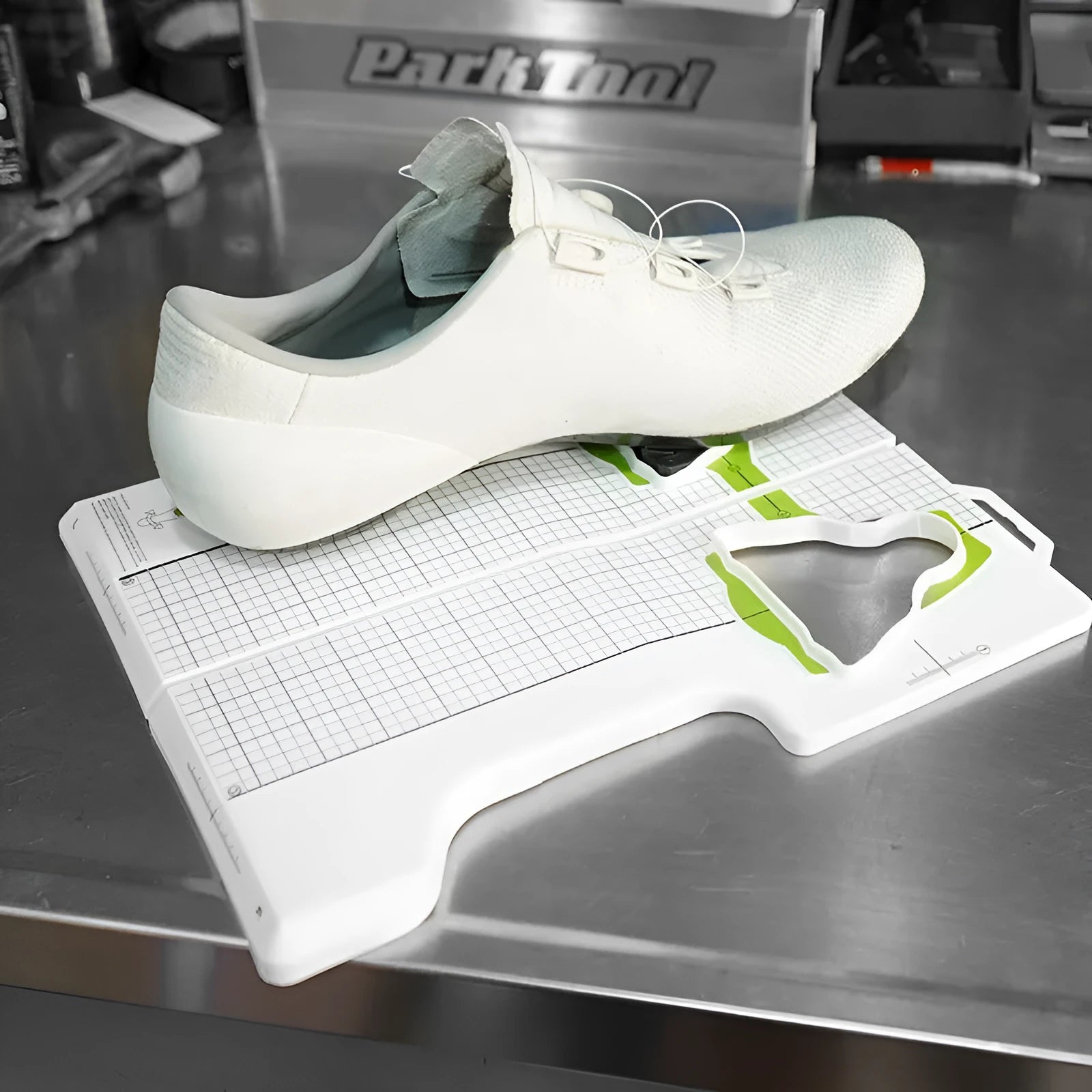 Polypropylene locking plate adjustment tool for bike cleats, shown with SPD, SPD-SL and KEO logos.