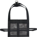 Black heavy-duty animal weighing sling measuring 35cm by 150cm for veterinary and farm use