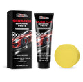 130ml bottle of scratch remover paste with a square sponge applicator for car paint repair.