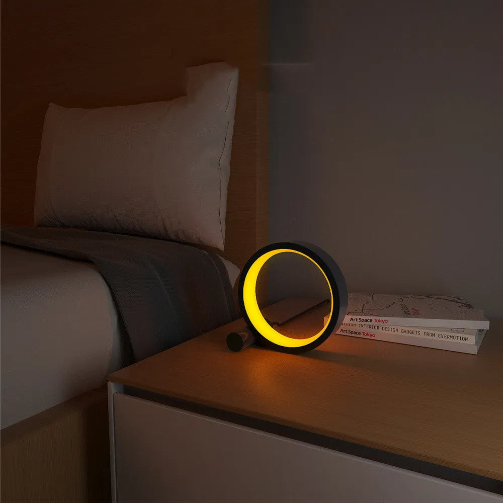 Aluminium alloy smart LED night light with music rhythm induction in 6-inch or 10-inch sizes