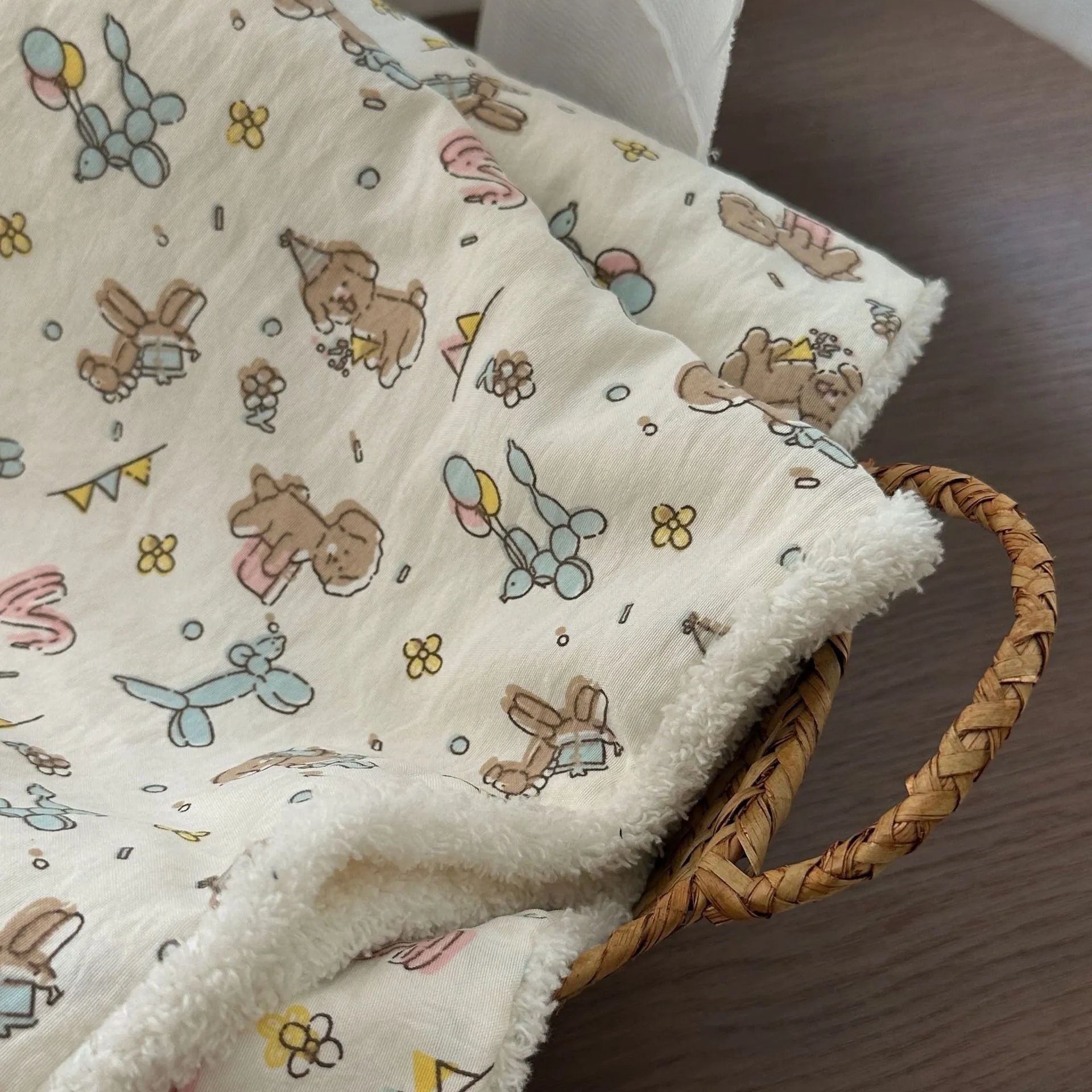 Cat pet bed set showing pillow and two quilts in cloth fabric