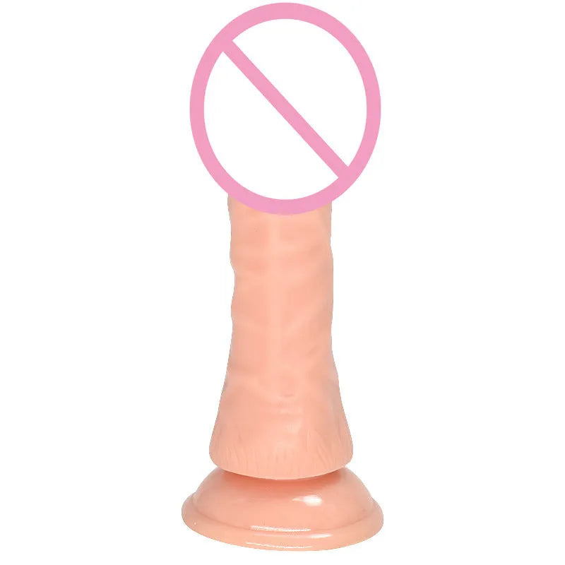 Skin tone bullet-shaped butt plug showing 17.5cm length and 3.5cm diameter dimensions
