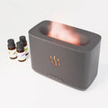 New Flame 300ml USB ultrasonic aromatherapy humidifier in white desktop plastic square shape