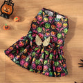 Halloween dog costume with angel wings in bright pumpkin colour, size medium.