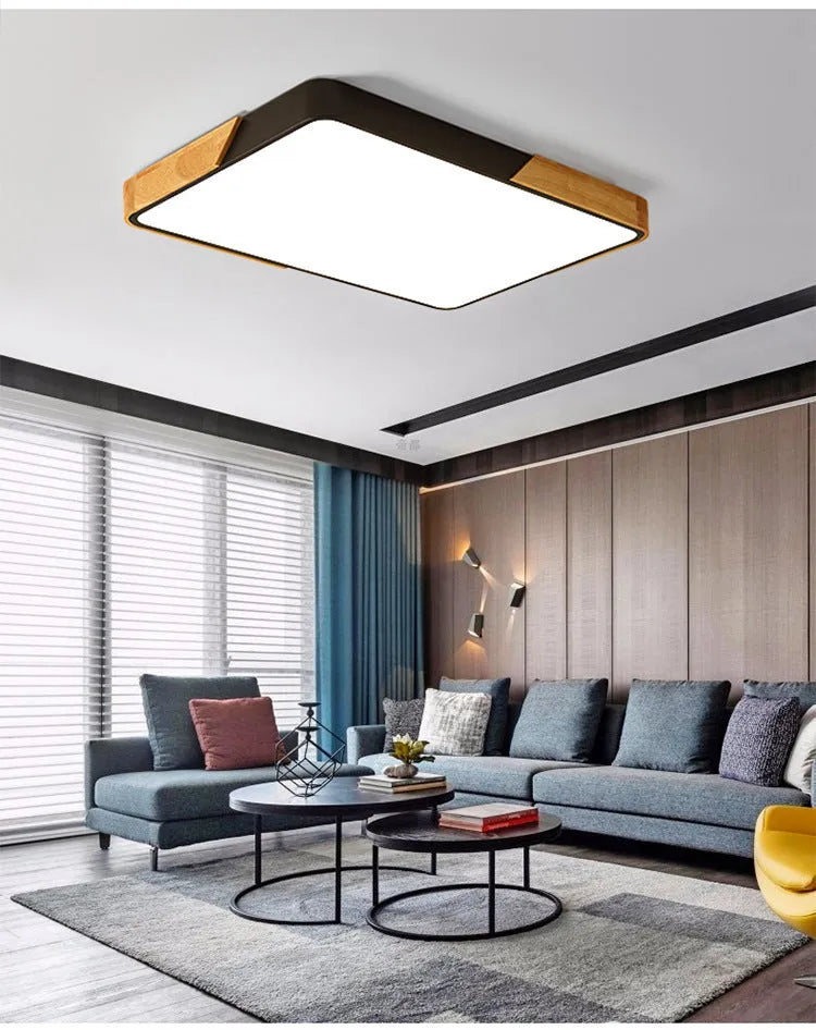 30cm round plastic LED ceiling light with remote control, shown in a white finish.