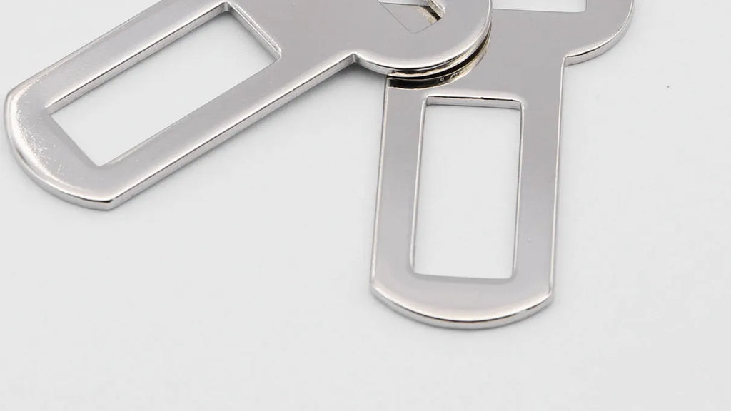26mm silvery metal pet car safety buckle for vehicle travel restraint systems