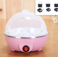 Intelligent egg cooker with automatic power off and anti-dry burning feature in Blue, Pink, Yellow and sets.