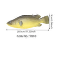 Three PU simulated tuna fish ornaments: yellow-fin tuna, yellow fin tuna, and small tuna models for marine displays