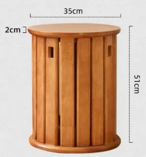 Set of four stackable iron dining stools with circular seats in a modern design, shown nested together.
