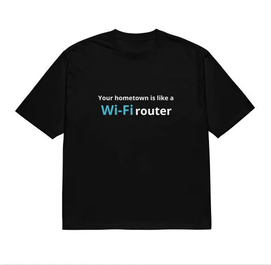 Black men's loose-fit t-shirt with a colourful 3D cartoon print on the front.