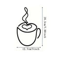 Creative coffee wall hanging metal decoration American style three-piece set 20.3cm height