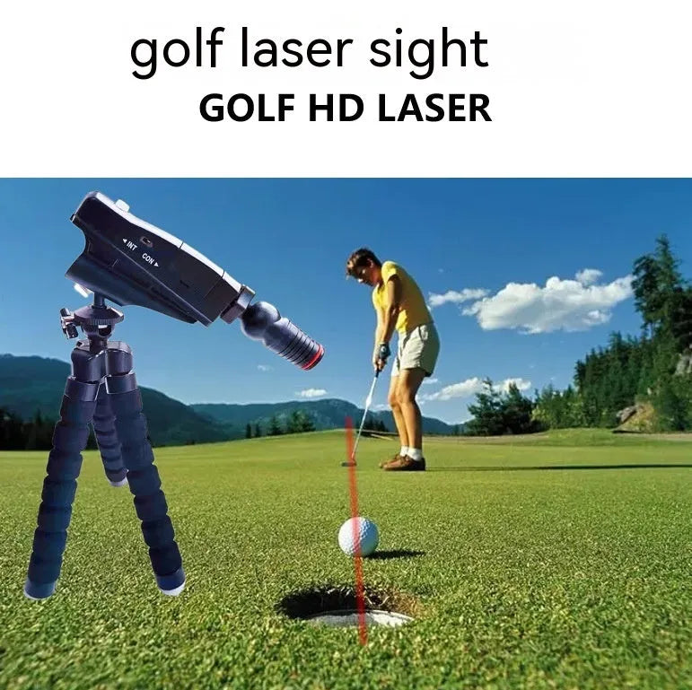 Golf putter laser aiming instrument training aid with multiple style configuration options