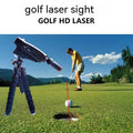 Golf putter laser aiming instrument training aid with multiple style configuration options