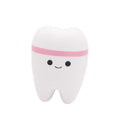 Simulation facial expression tooth toy in Chinese style, 10.5x7.5x6cm, plastic resin PU, blue colour variant