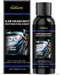 30ml bottle of car headlight restoration agent with liquid polymer formula for clearer lenses